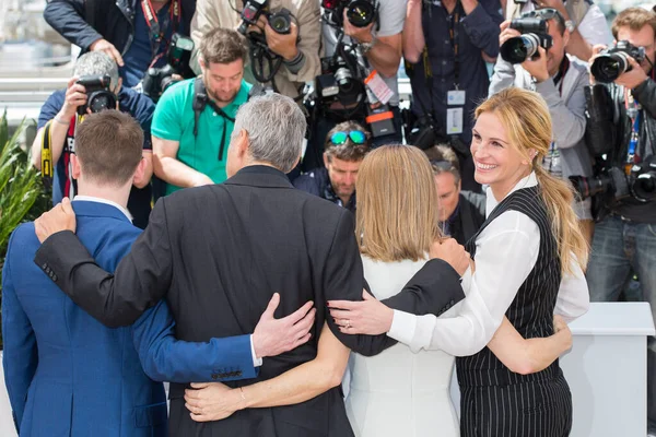 Cannes Francia Maggio Jack Connell George Clooney Jodie Foster Julia — Foto Stock