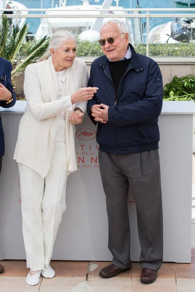 Cannes Francia Maggio Attrice Vanessa Redgrave Jim Ivory Partecipa Alla — Foto Stock