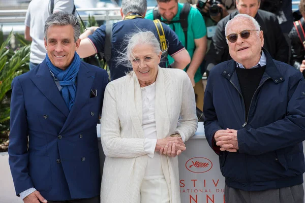 Cannes Francja Maj Charles Cohen Aktorka Vanessa Redgrave Jim Ivory — Zdjęcie stockowe