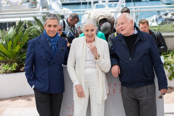 Cannes Francja Maj Charles Cohen Aktorka Vanessa Redgrave Jim Ivory — Zdjęcie stockowe