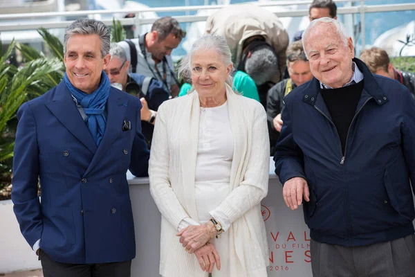 Cannes Frankrike Maj Charles Cohen Skådespelerskan Vanessa Redgrave Jim Ivory — Stockfoto