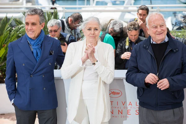 Cannes Francja Maj Charles Cohen Aktorka Vanessa Redgrave Jim Ivory — Zdjęcie stockowe