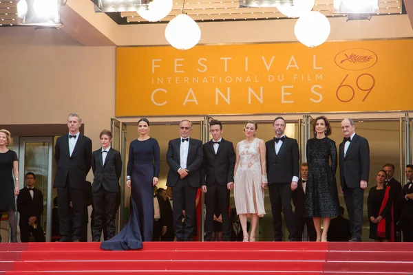 Cannes フランス 2016年5月13日 Bruno Dumont Raph Fabrice Luchini Brandon Laviville — ストック写真