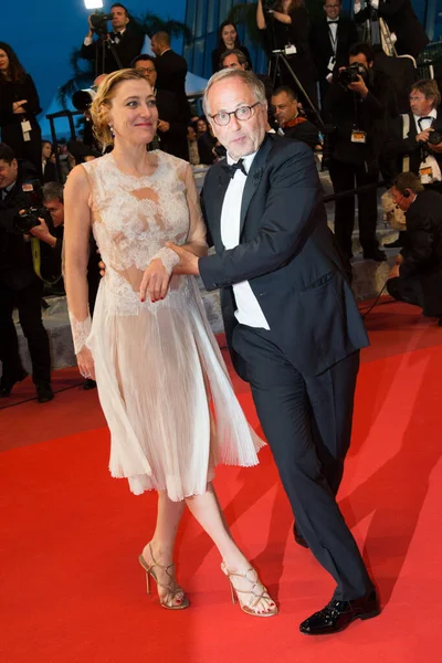 Cannes France May Valeria Bruni Tesdeschi Fabrice Luchini Відвідує Показ — стокове фото