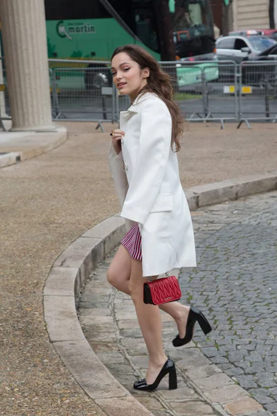 Vanni Bassetti Arrives Miu Miu Show Place Iena Paris Fashion — Stock Photo, Image