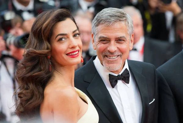 Cannes Francja Maj Amal Clooney George Clooney Festiwalu Filmowym Cannes — Zdjęcie stockowe