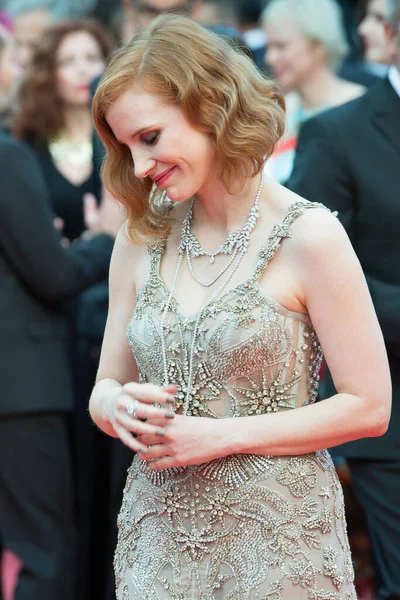 Cannes Francia Mayo Jessica Chastain Asiste Proyección Money Monster 69º — Foto de Stock