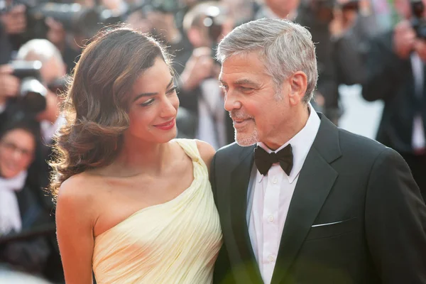 Cannes France May Amal Clooney George Clooney 2016 프랑스 칸에서 — 스톡 사진