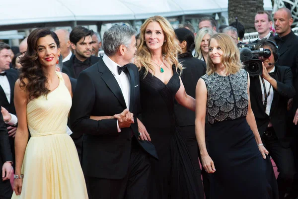 Cannes France May Jodie Foster Julia Roberts George Clooney Amal — 스톡 사진