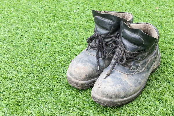 Sapato de homem de couro segurança — Fotografia de Stock