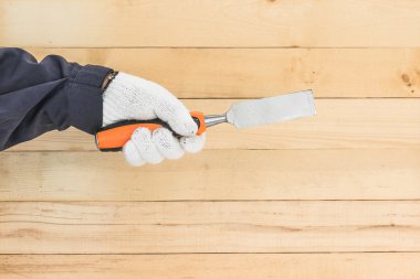 Keski elinde eldiven el