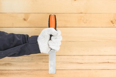 Keski elinde eldiven el