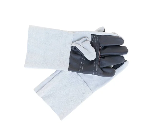 Lederen handschoenen voor het lassen — Stockfoto