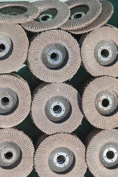 Taşlama için eski zımpara diskleri — Stok fotoğraf