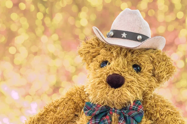 Close-up van cowboy teddybeer — Stockfoto