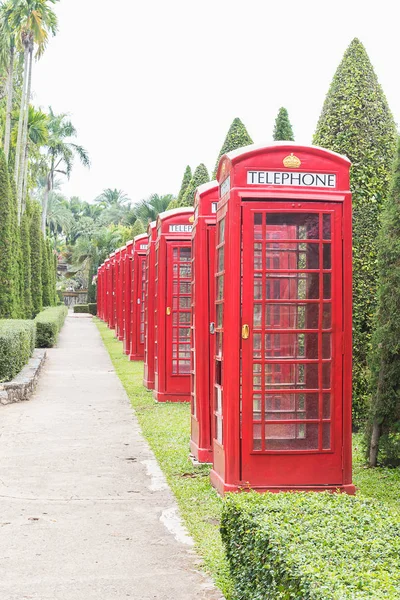 Cabina telefónica roja británica — Foto de Stock