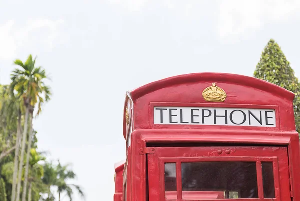 Cabine telefónica vermelha britânica — Fotografia de Stock