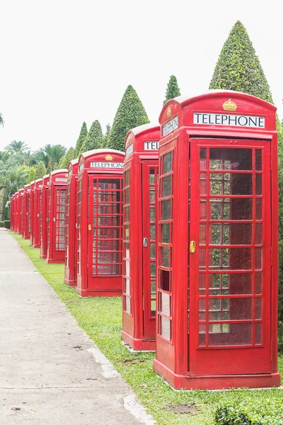 イギリスの赤い電話ボックス — ストック写真