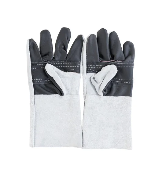 Leather gloves for welding — Stock Photo, Image