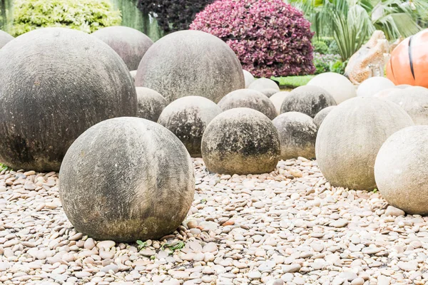 Stone in a Japanese garden