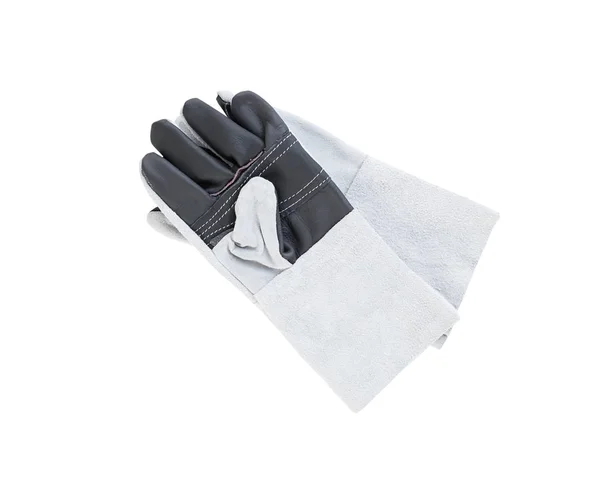 Leather gloves for welding — Stock Photo, Image