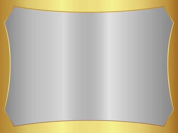 Абстрактний золотий і срібний фон з металевим — стоковий вектор