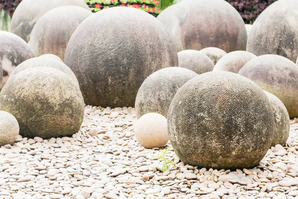 Stone in a Japanese garden