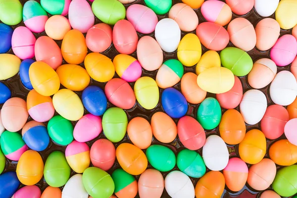 Colorful plastic eggs toy — Stock Photo, Image