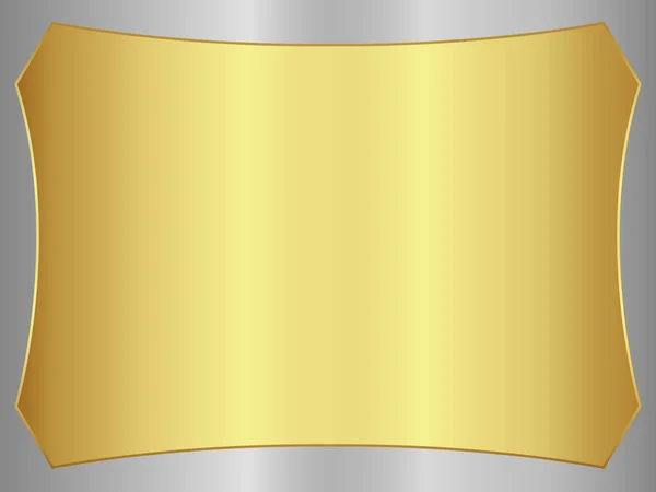 Fondo abstracto de oro y plata con fondo metálico — Archivo Imágenes Vectoriales