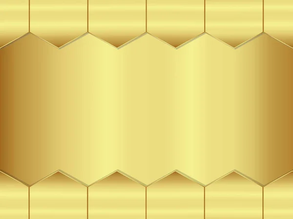 Абстрактный золотой фон с металлическим — стоковый вектор