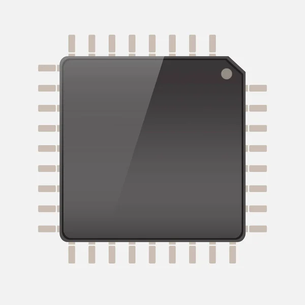 CPU (unité centrale de traitement ) — Image vectorielle