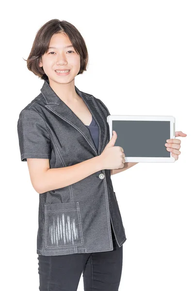 Women stand with using mobile phone — Stock Photo, Image