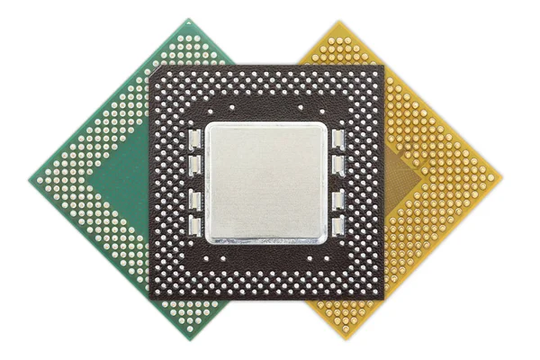 Jednostka centralna lub komputer chip — Zdjęcie stockowe