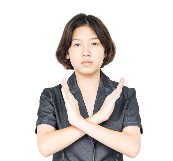 Close up female short hair with shirt — Stock Photo, Image