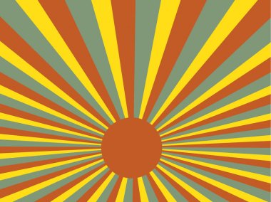 Yapraklara retro vektör 