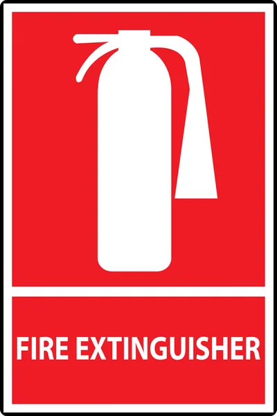 Brandsläckare tecken — Stock vektor