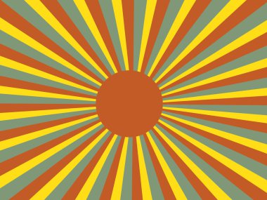 Yapraklara retro vektör 