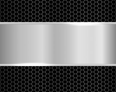 Arka plan gümüş metalik 