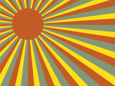 Yapraklara retro vektör 