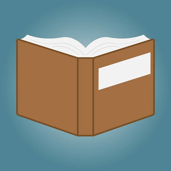 Ανοίξτε το βιβλίο με λευκές σελίδες — Διανυσματικό Αρχείο
