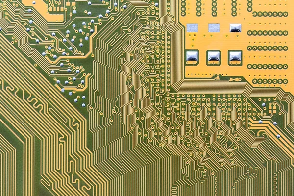 Circuit board integrated on computer — Stock Photo, Image