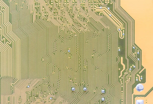 Circuit board integrated on computer — Stock Photo, Image