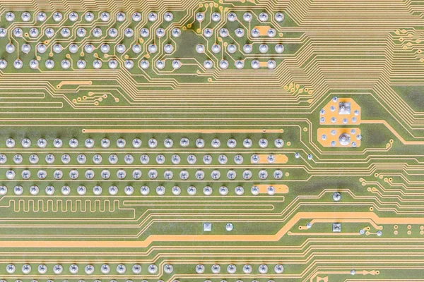 Circuit board integrated on computer — Stock Photo, Image