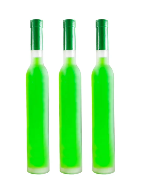 Green wine bottle — Stock Photo, Image