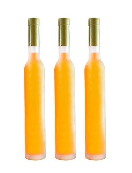 Botella de vino naranja — Foto de Stock