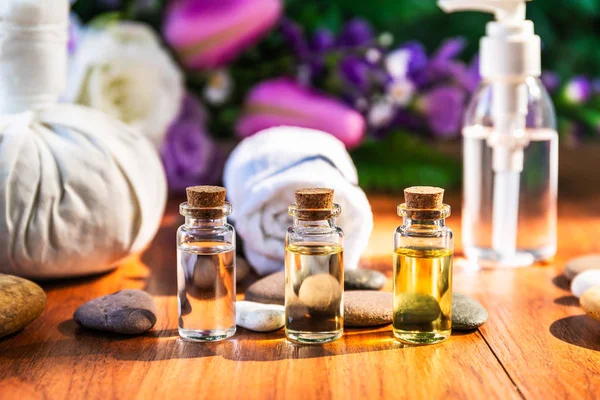 Spa concept Essential oil in bottle — Stock Photo, Image