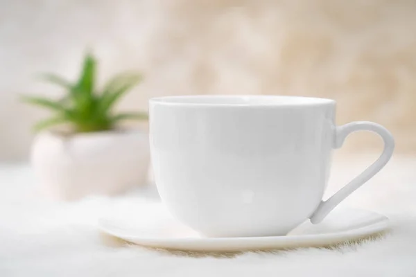 Чашка Кофе Столе Время Кофе Утром — стоковое фото