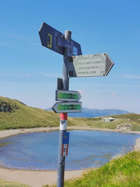 Lago Scaffaiolo Está Localizado Município Fanano Província Modena — Fotografia de Stock