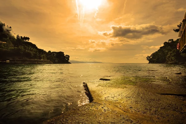 Baía Paraggi Perto Portofino — Fotografia de Stock