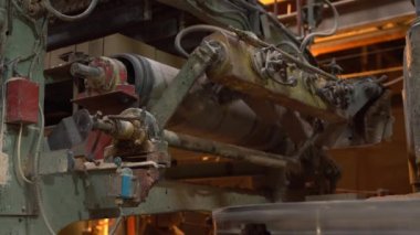 Sanayi. Konveyör makine tuğla ile görünümünü